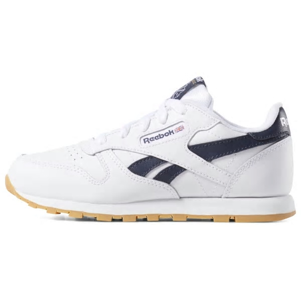 Reebok Classic Leather Shoes For Boys Colour:White/Navy